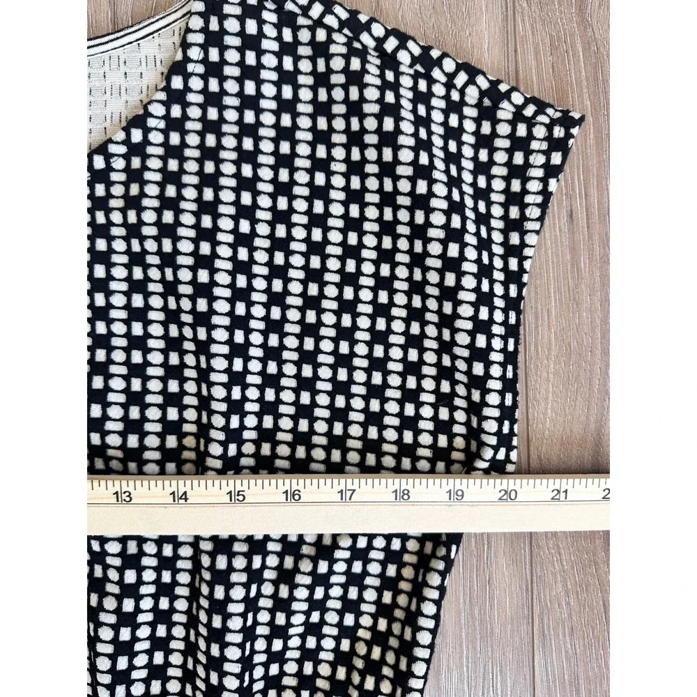 Anthropologie Sat/ Sun Geometric Bow Shift Dress MP Coastal Casual Modern Chic